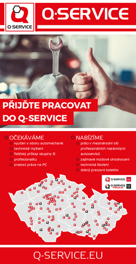 PŘIJĎTE PRACOVAT DO Q-SERVICE